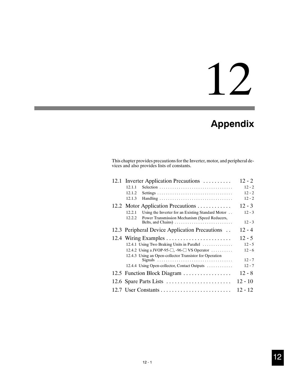 Appendix | Yaskawa G5HHP Drive User Manual | Page 349 / 374