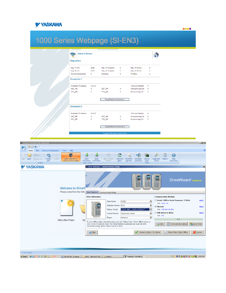 Yaskawa SI-EN3 EtherNet/IP User Manual | Page 8 / 8