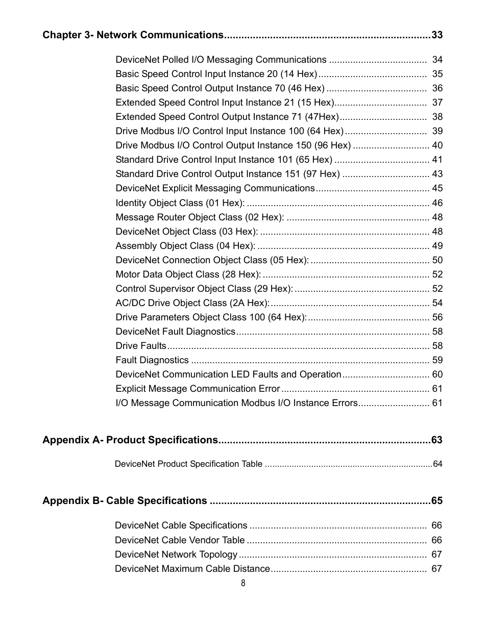 Yaskawa DeviceNet Option Card CM059 User Manual | Page 8 / 70