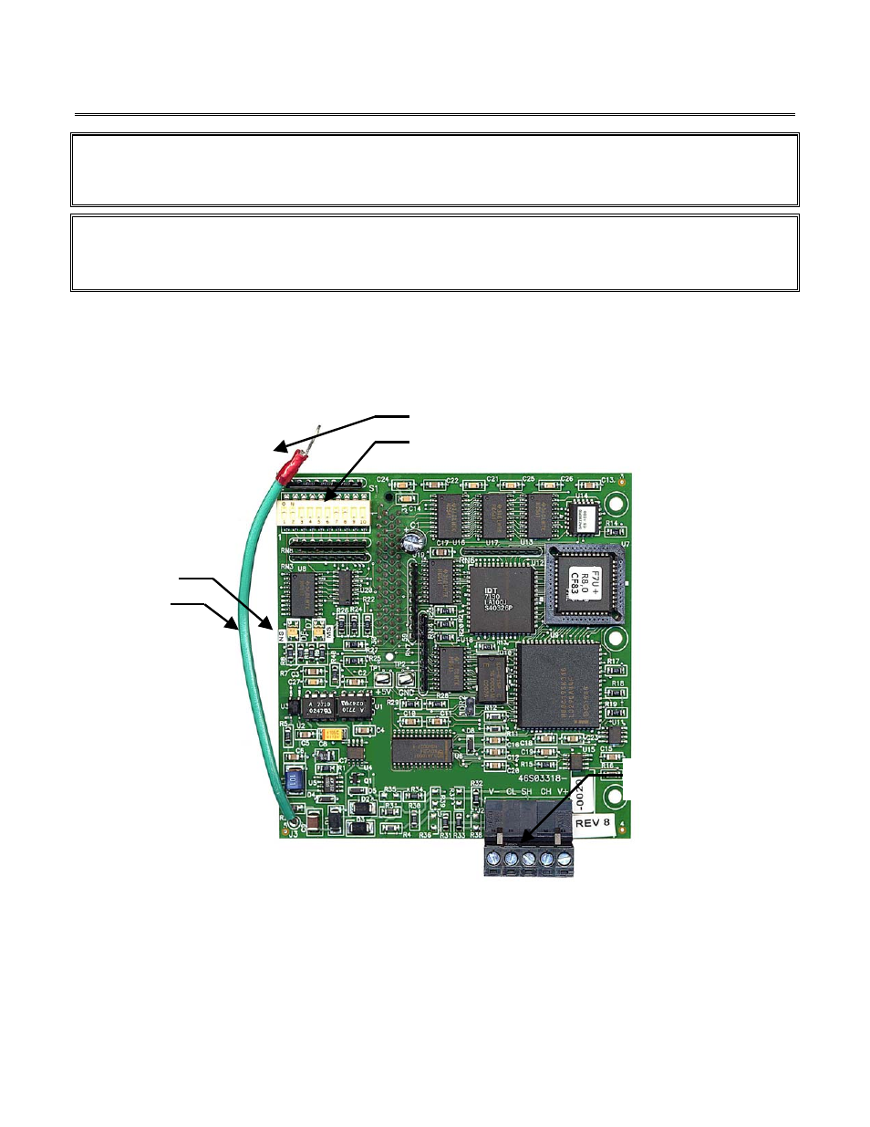 Option board hardware components, Warning | Yaskawa DeviceNet Option Card CM05x User Manual | Page 17 / 114