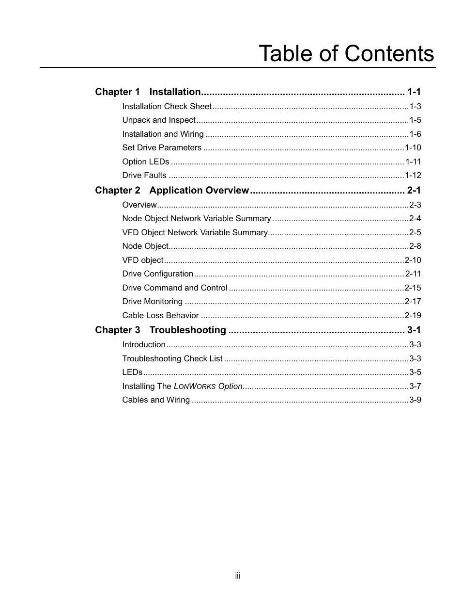 Yaskawa LonWorks Option Card CM048 User Manual | Page 5 / 50