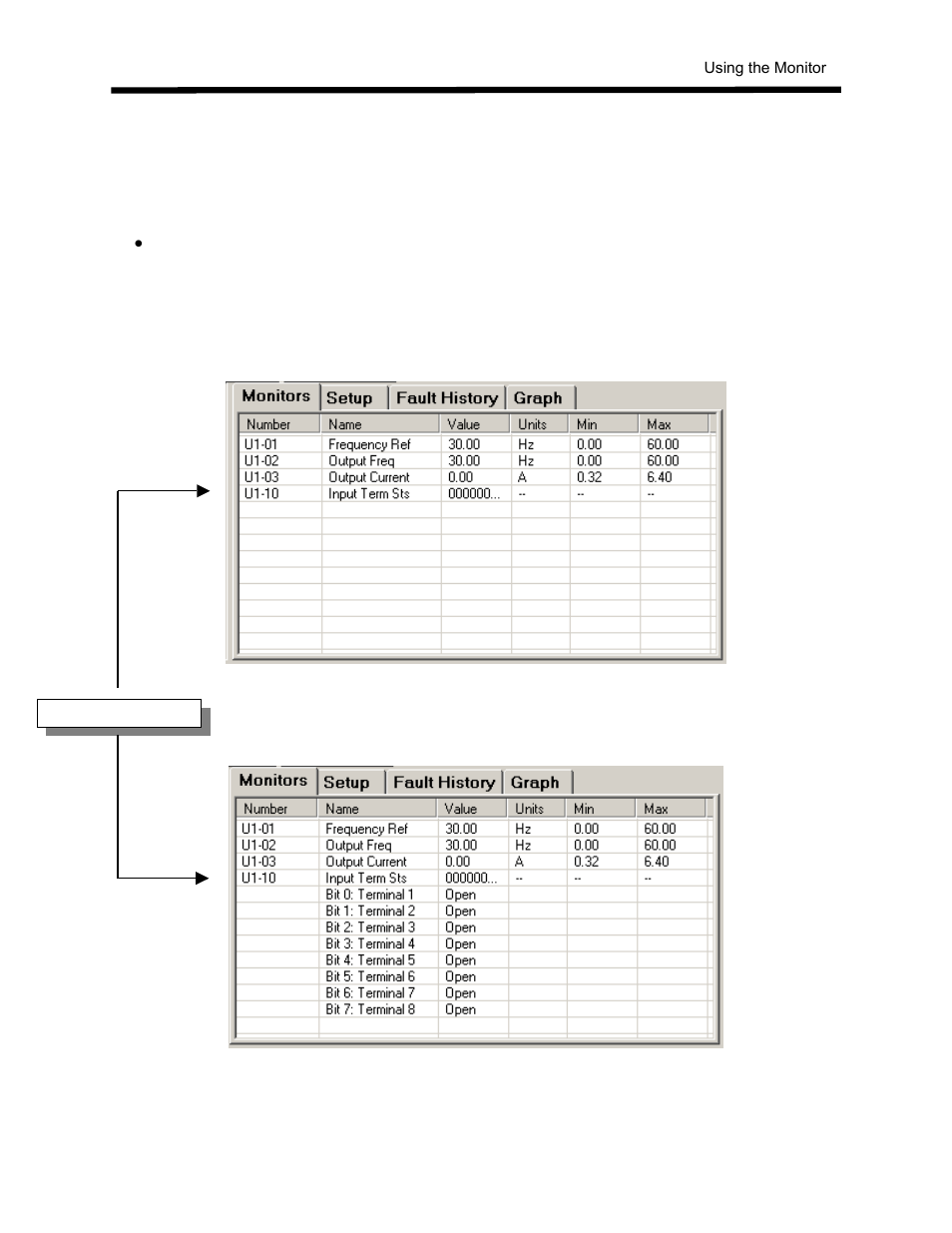 Display features | Yaskawa DriveWizard AC Drive User Manual | Page 102 / 154