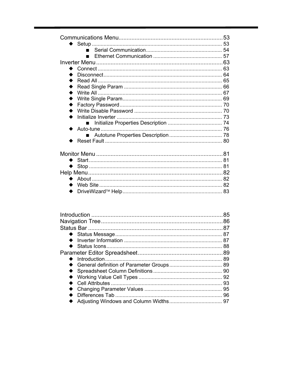 5 main display | Yaskawa DriveWizard AC Drive User Manual | Page 5 / 154