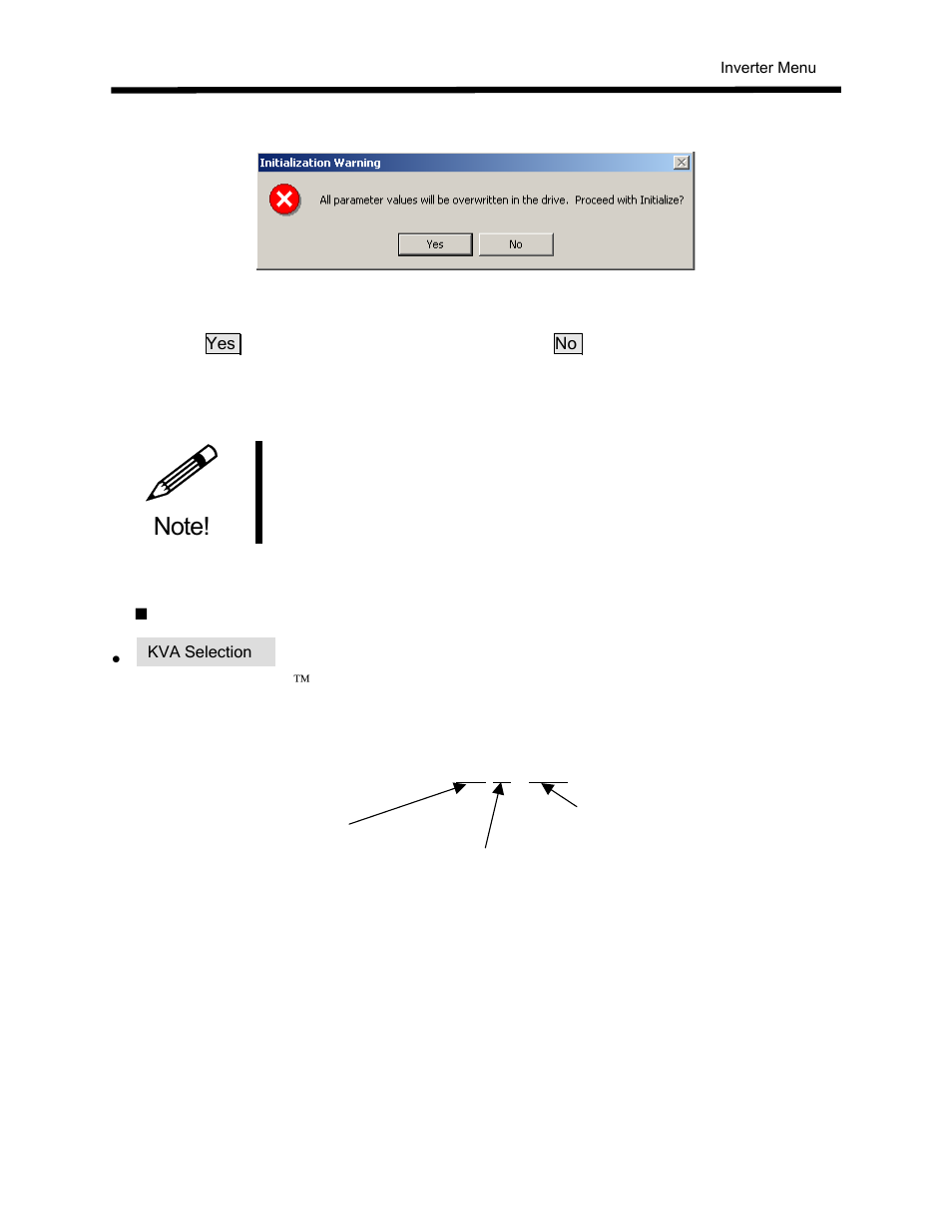 Initialize properties description, Cimr-g5 u 20p4 | Yaskawa DriveWizard AC Drive User Manual | Page 74 / 154