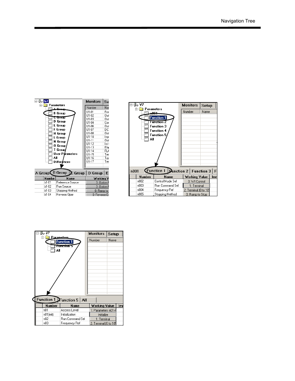 Navigation tree | Yaskawa DriveWizard AC Drive User Manual | Page 86 / 154