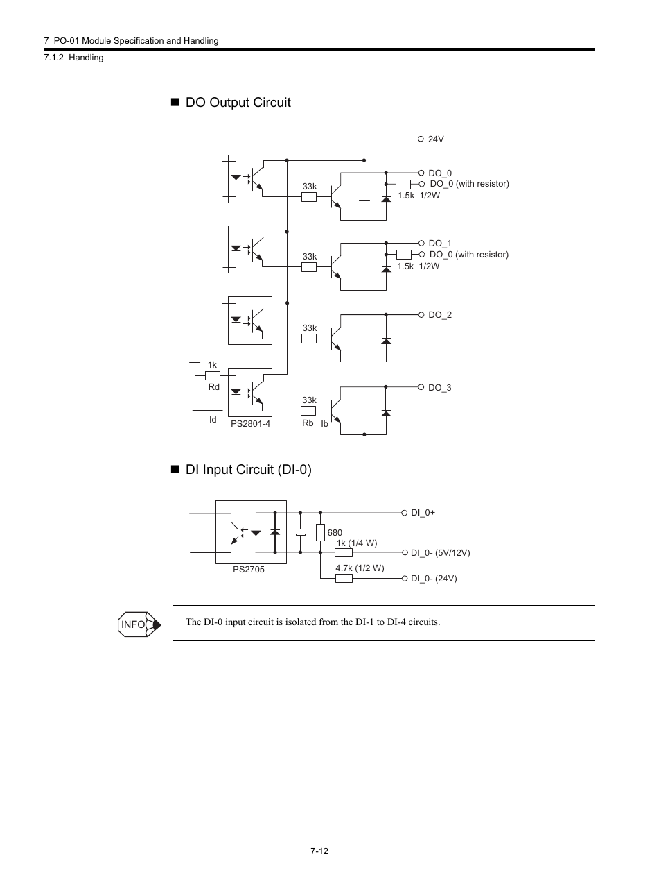 Do output circuit  di input circuit (di-0) | Yaskawa MP920 Motion Module User Manual | Page 314 / 450