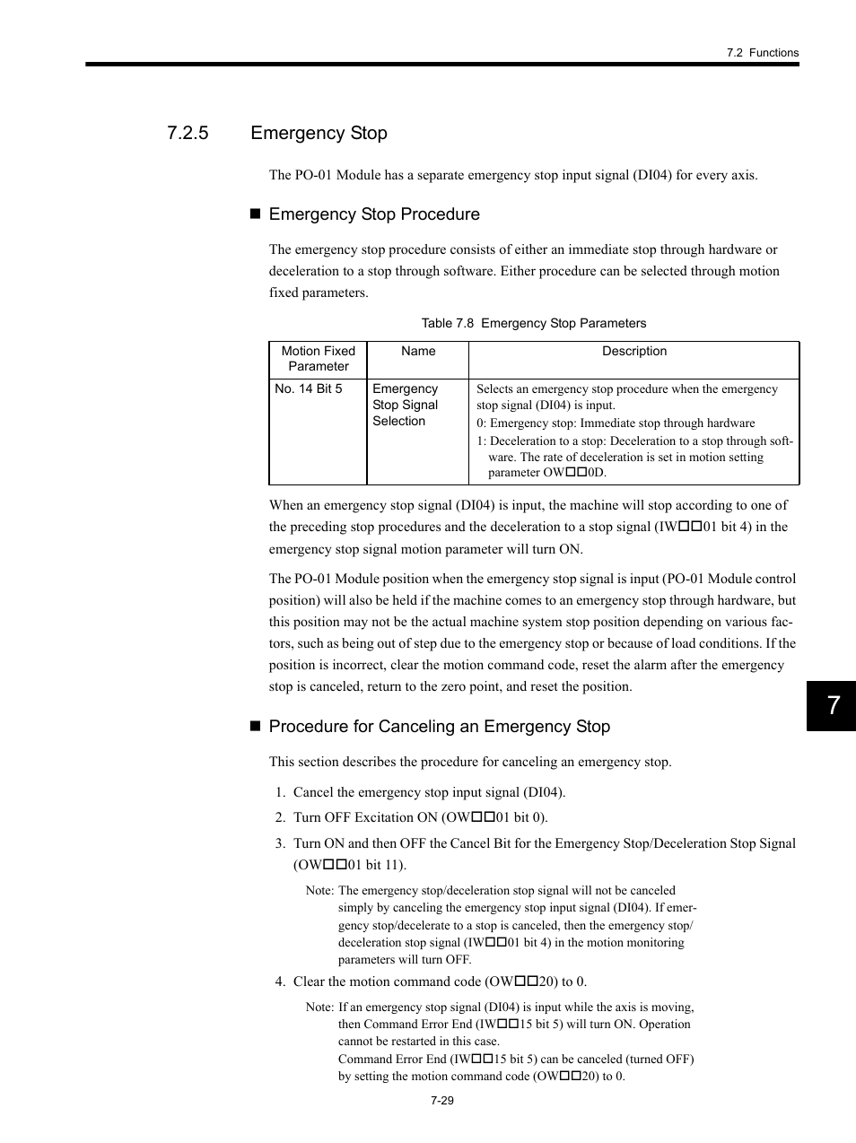 5 emergency stop | Yaskawa MP920 Motion Module User Manual | Page 331 / 450