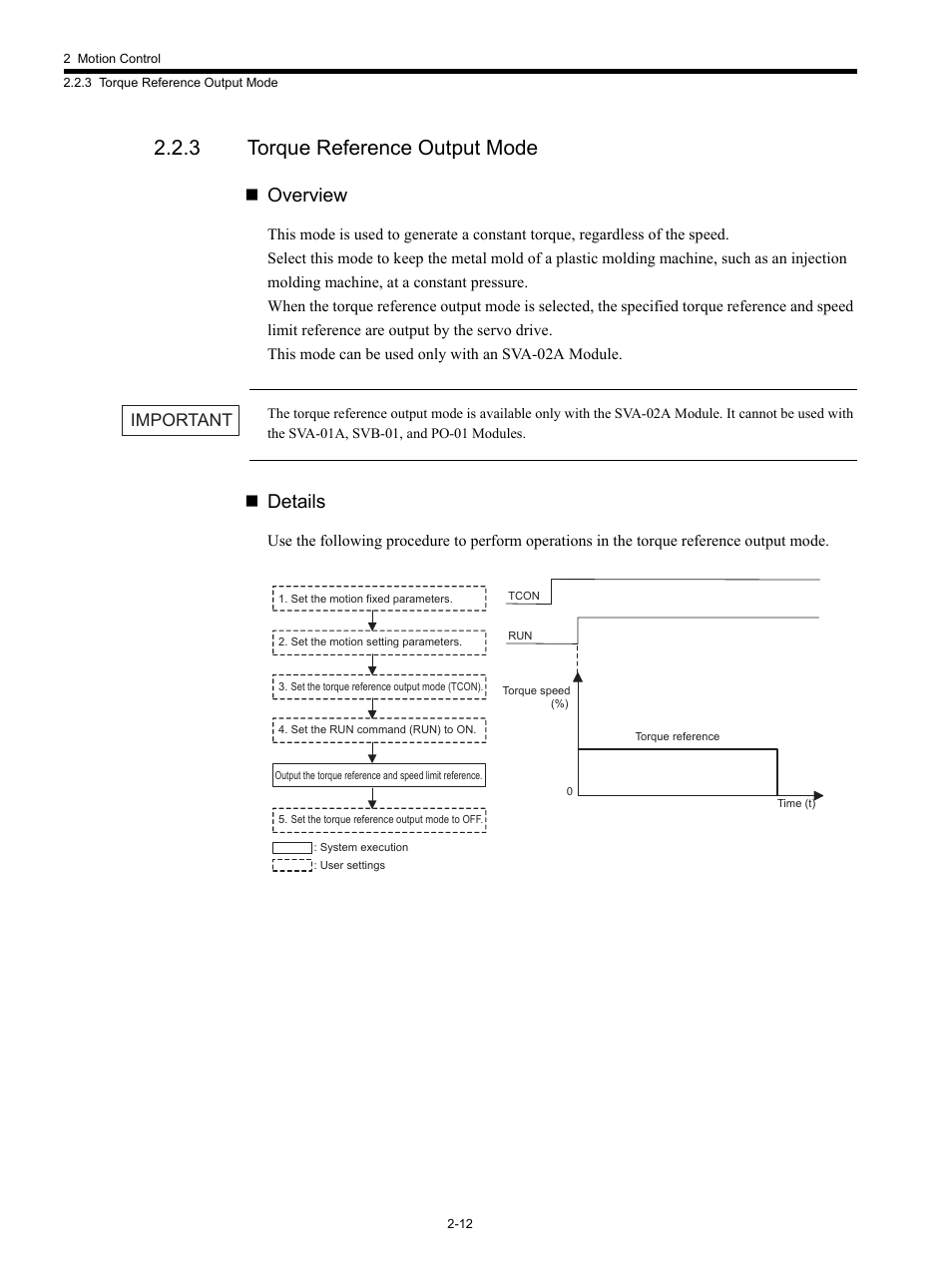 3 torque reference output mode, Overview, Details | Important | Yaskawa MP920 Motion Module User Manual | Page 38 / 450