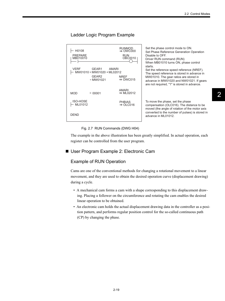 Ladder logic program example | Yaskawa MP920 Motion Module User Manual | Page 45 / 450
