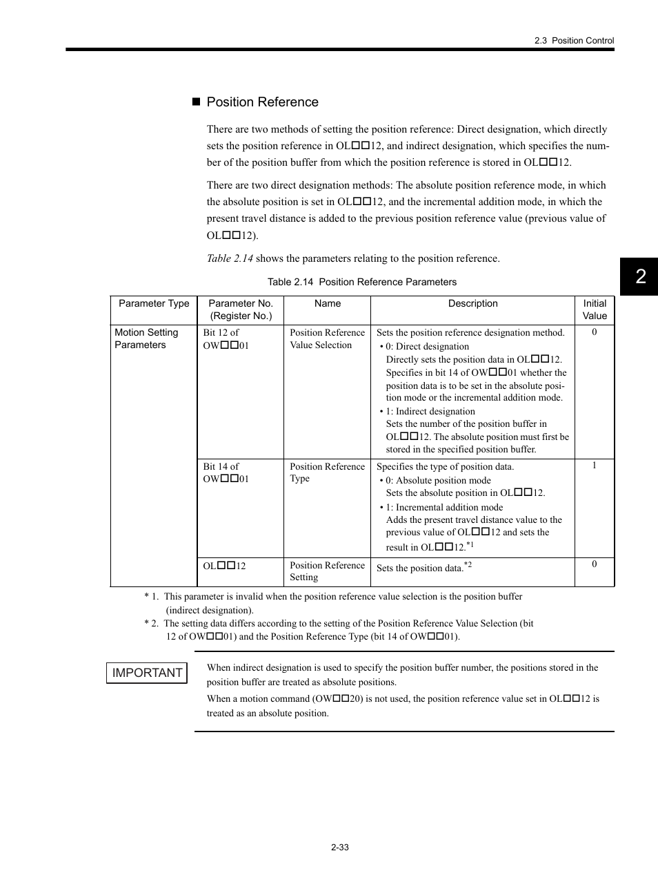 Position reference | Yaskawa MP920 Motion Module User Manual | Page 59 / 450