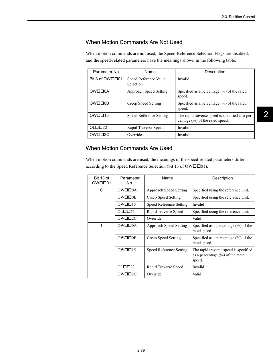 When motion commands are not used, When motion commands are used | Yaskawa MP920 Motion Module User Manual | Page 65 / 450
