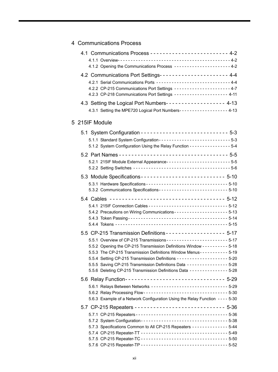 4 communications process, 5 215if module | Yaskawa MP920 Communications Module User Manual | Page 12 / 337