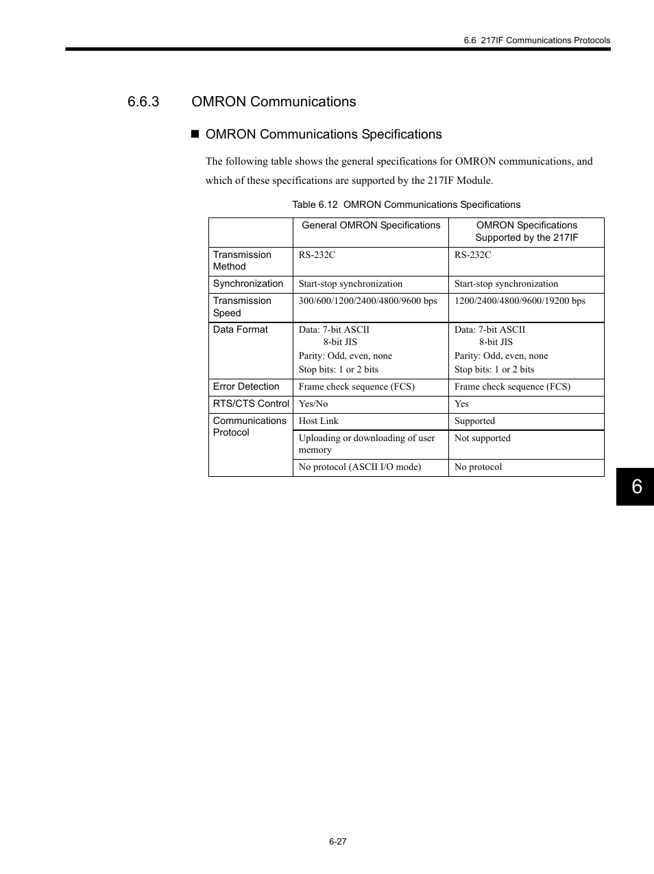 3 omron communications, Omron communications specifications | Yaskawa MP920 Communications Module User Manual | Page 143 / 337