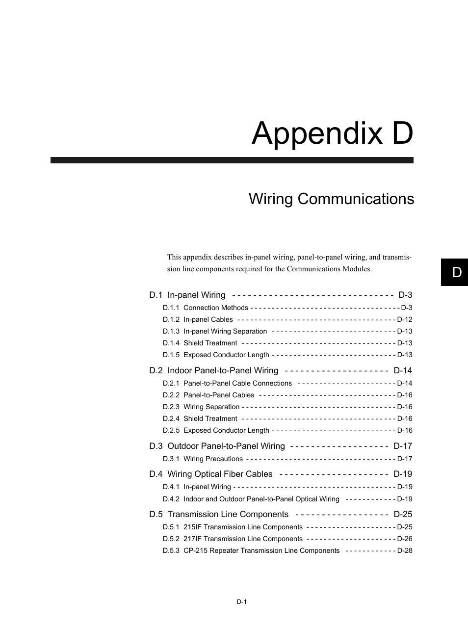 Appendix d wiring communications, Appendix d, Wiring communications | Yaskawa MP920 Communications Module User Manual | Page 293 / 337
