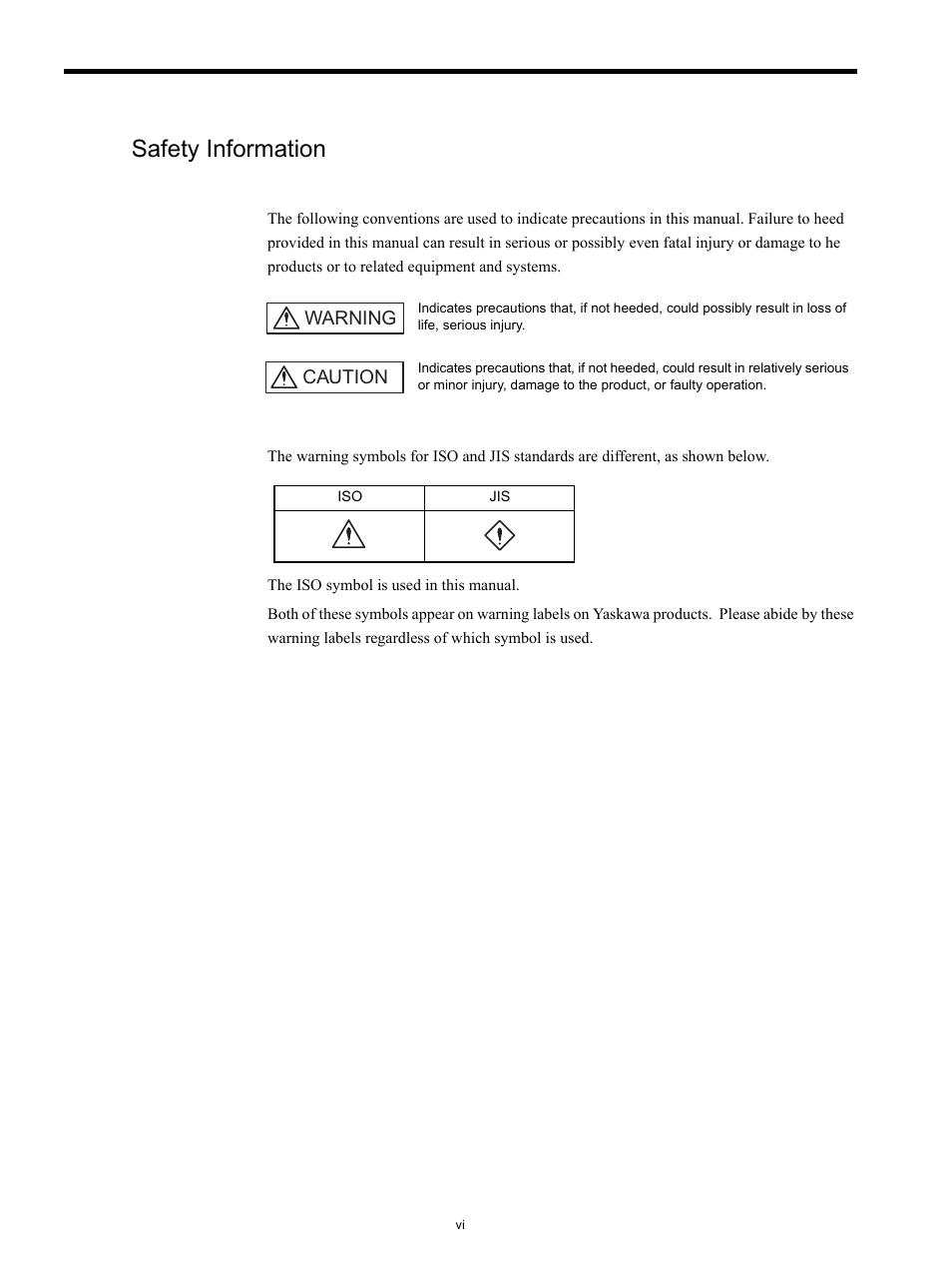 Safety information | Yaskawa MP920 Communications Module User Manual | Page 6 / 337