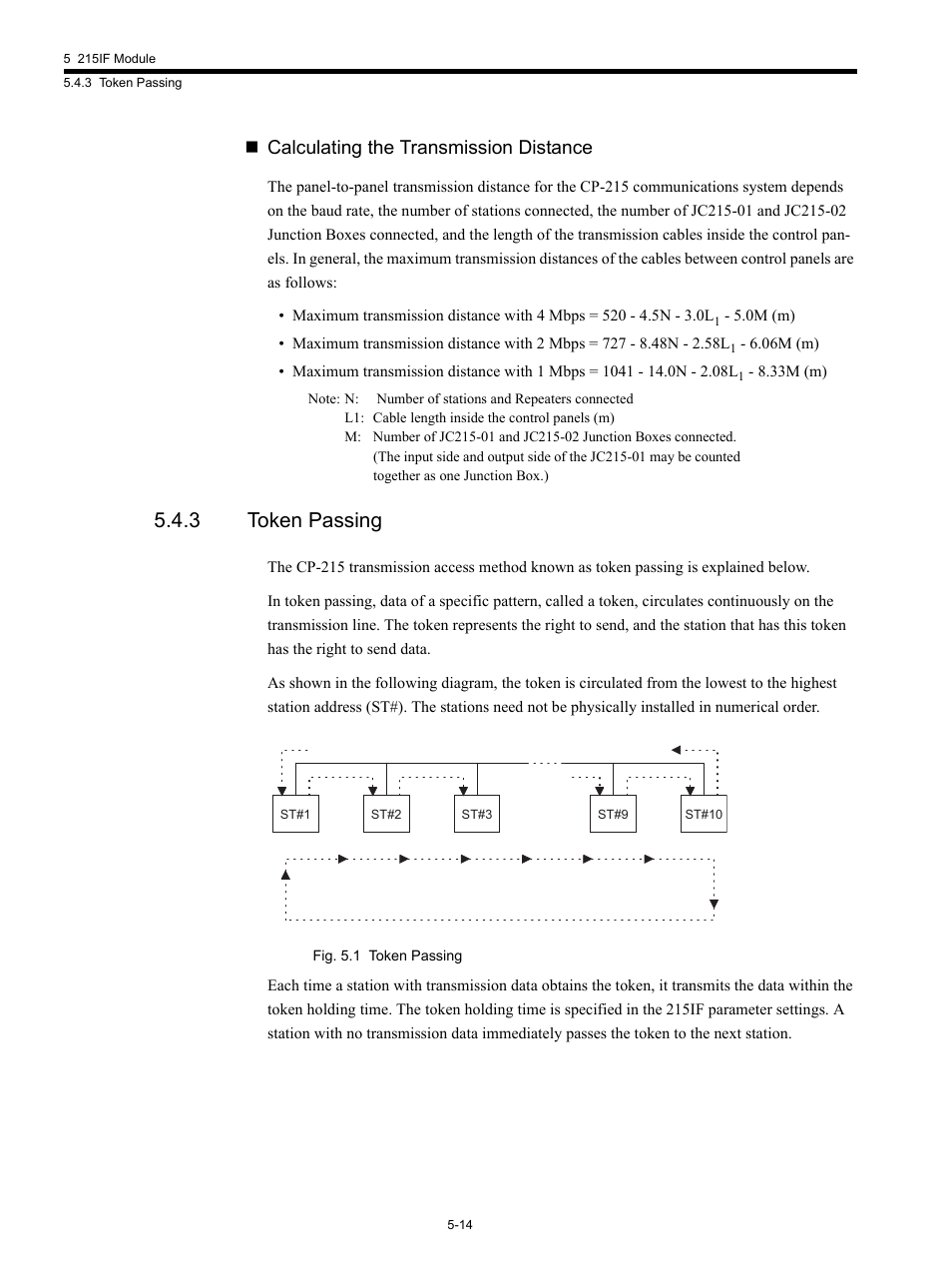 3 token passing, Calculating the transmission distance | Yaskawa MP920 Communications Module User Manual | Page 75 / 337