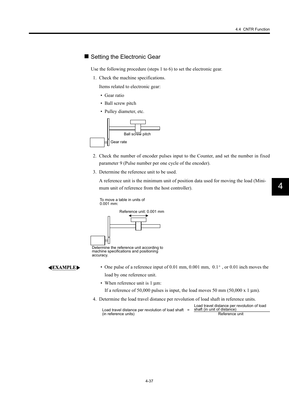 Setting the electronic gear | Yaskawa MP940 User Manual | Page 130 / 522