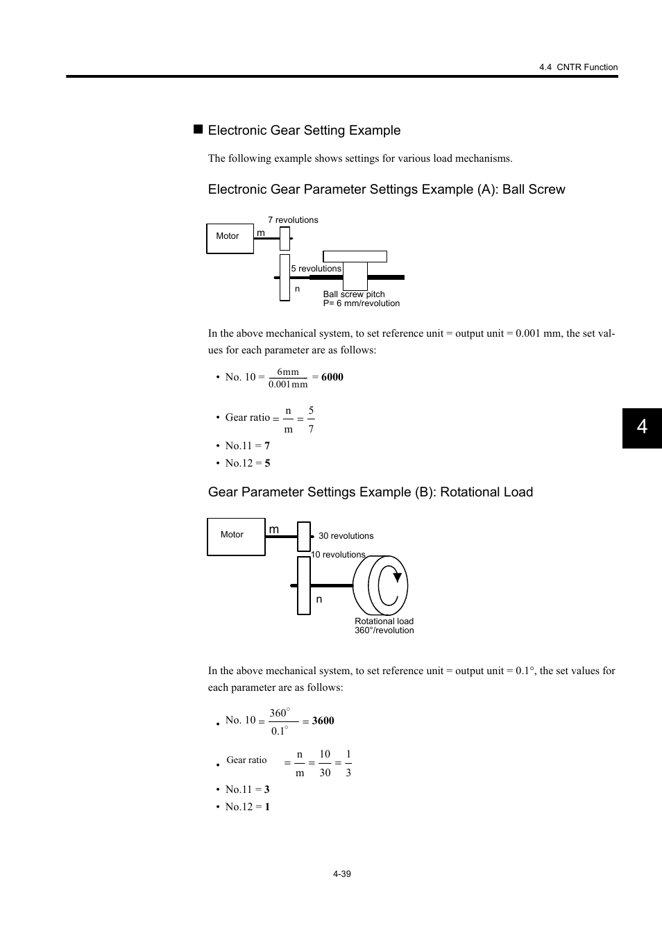 Electronic gear setting example | Yaskawa MP940 User Manual | Page 132 / 522