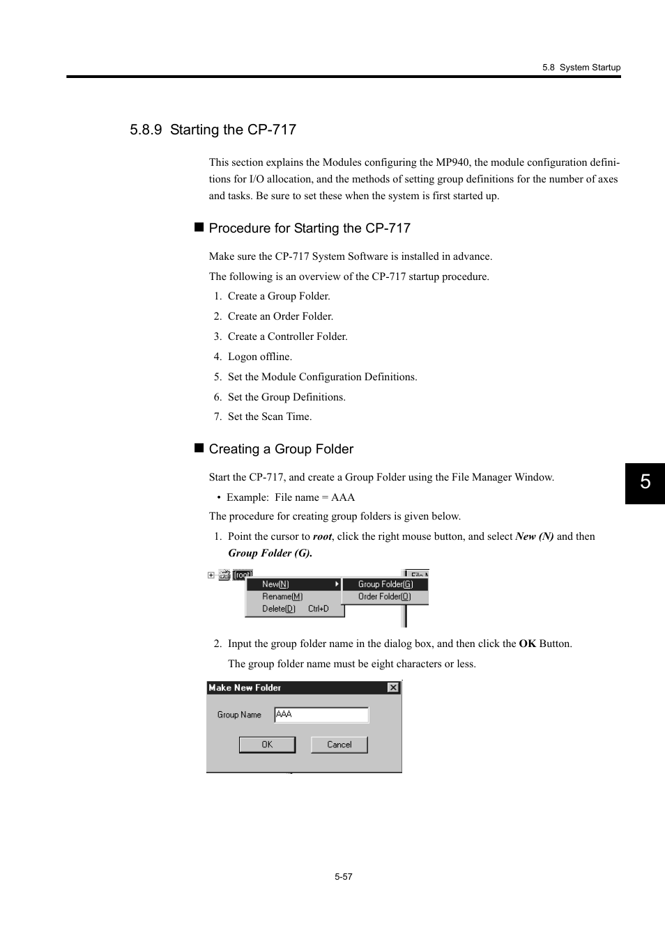 9 starting the cp-717 | Yaskawa MP940 User Manual | Page 229 / 522