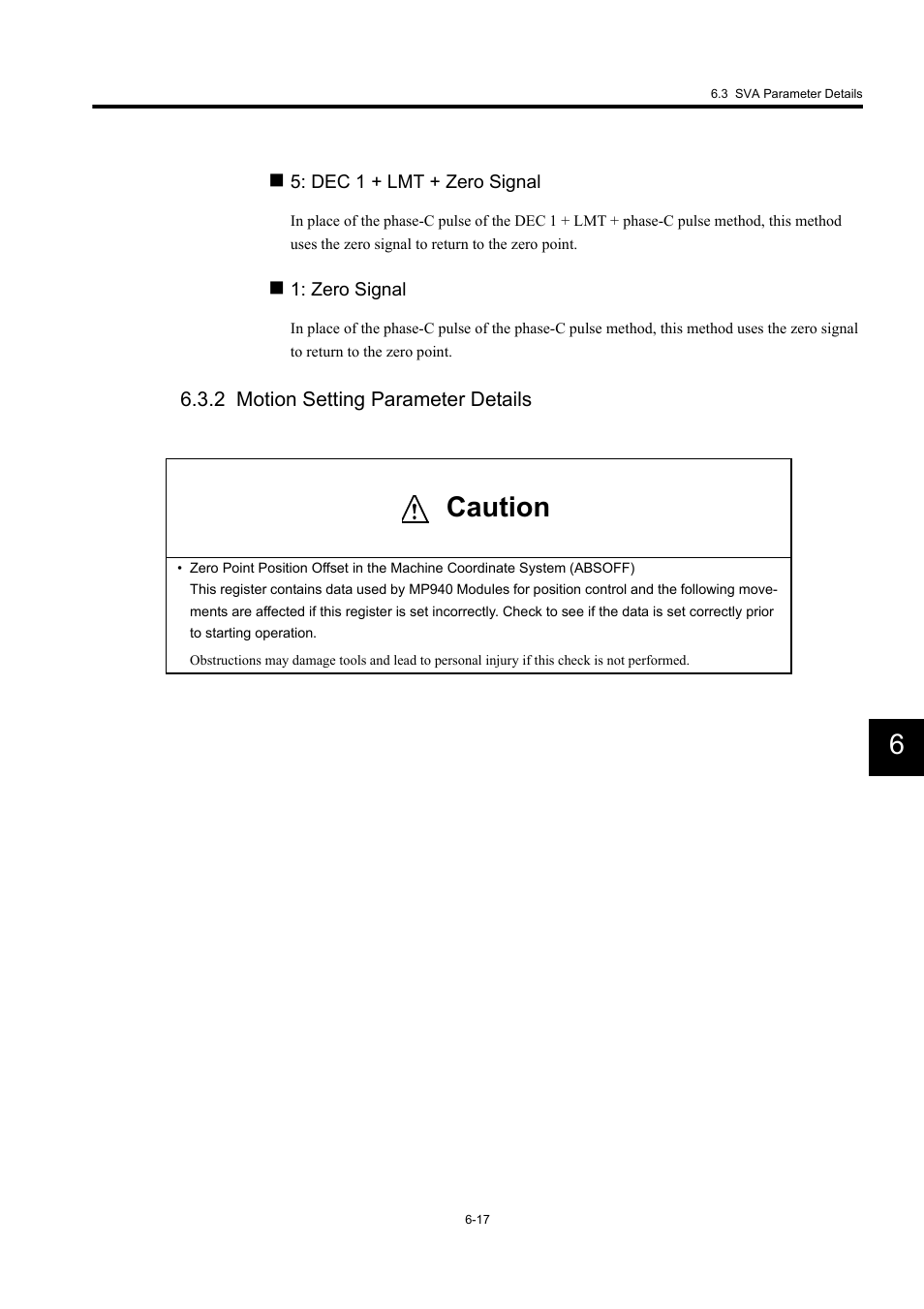 2 motion setting parameter details, Caution | Yaskawa MP940 User Manual | Page 257 / 522