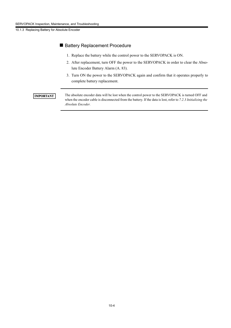 Battery replacement procedure | Yaskawa MP940 User Manual | Page 371 / 522