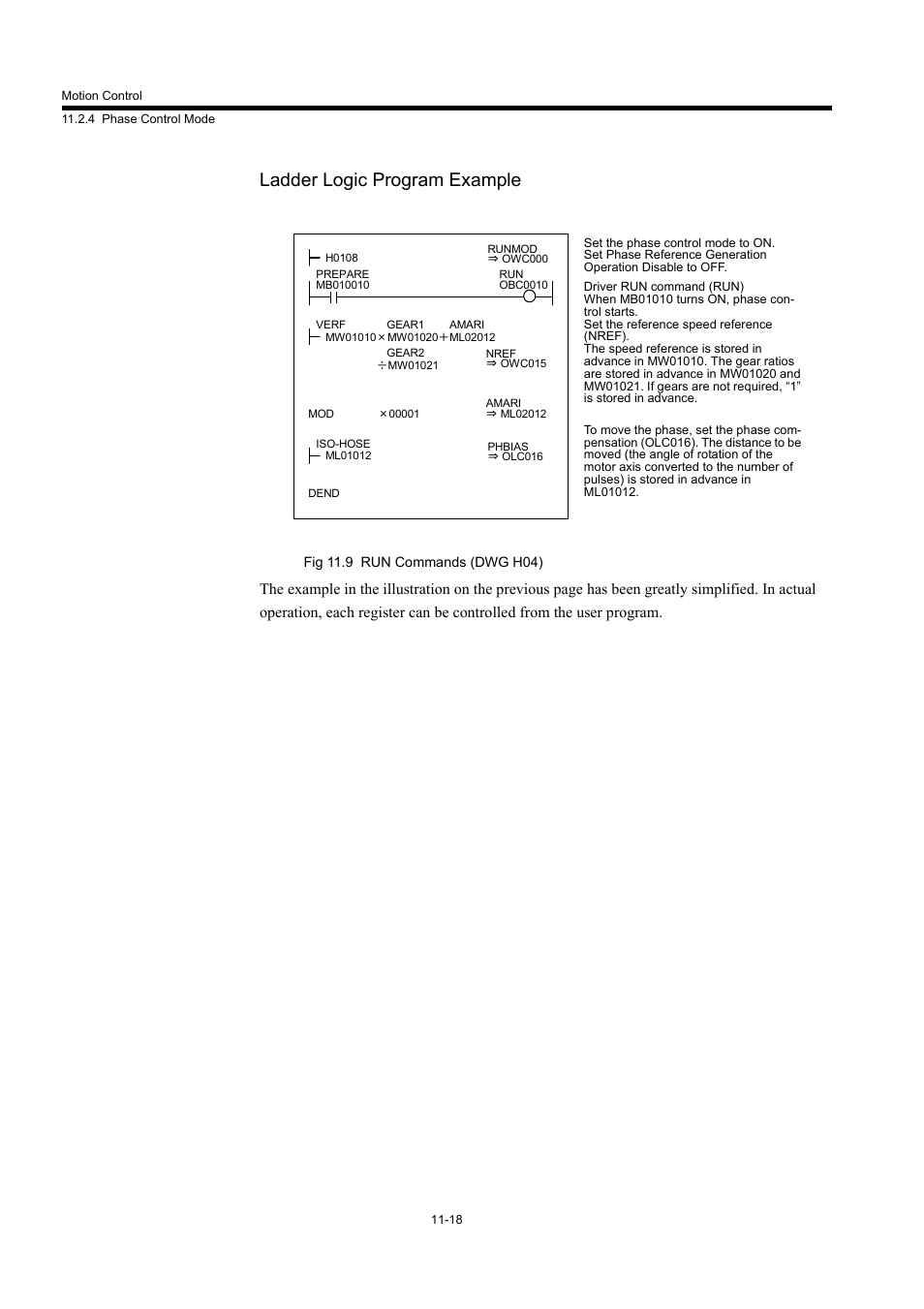 Ladder logic program example | Yaskawa MP940 User Manual | Page 420 / 522