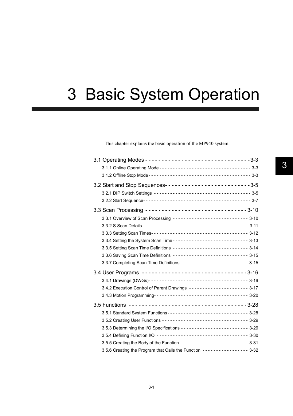 3 basic system operation | Yaskawa MP940 User Manual | Page 48 / 522