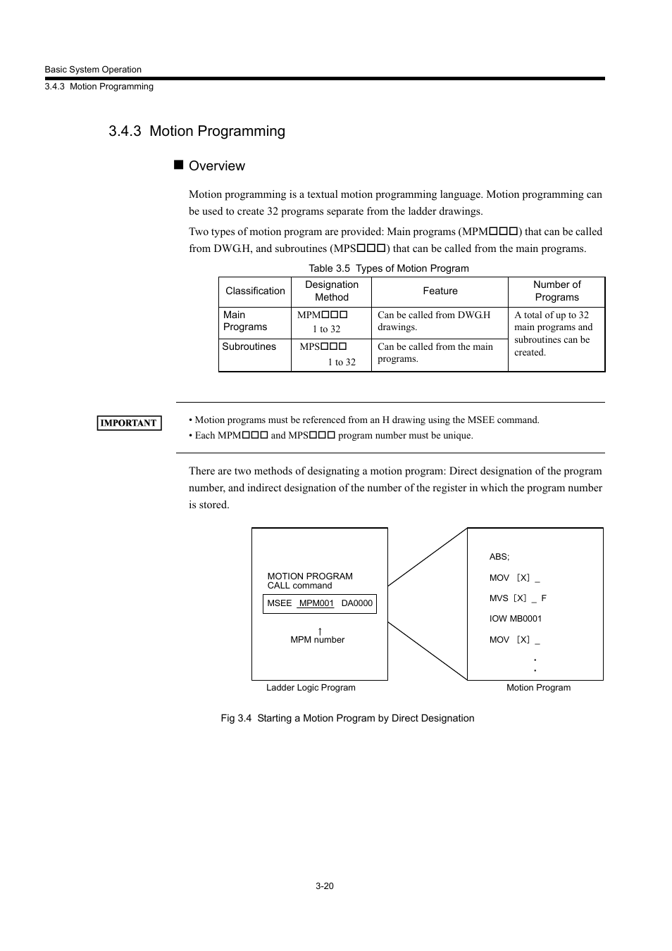 3 motion programming, Overview | Yaskawa MP940 User Manual | Page 67 / 522