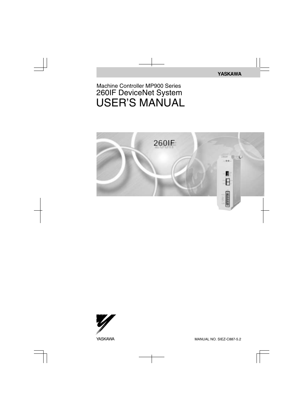 Yaskawa 260IF DeviceNet System User Manual | 95 pages