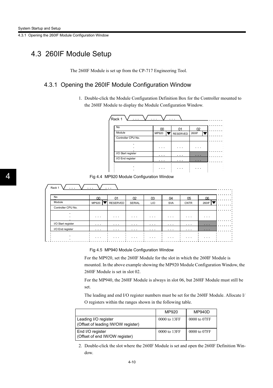 3 260if module setup, 1 opening the 260if module configuration window | Yaskawa 260IF DeviceNet System User Manual | Page 43 / 95