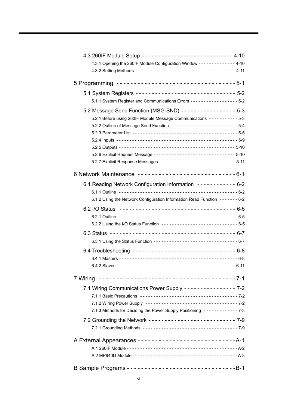 Yaskawa 260IF DeviceNet System User Manual | Page 5 / 95