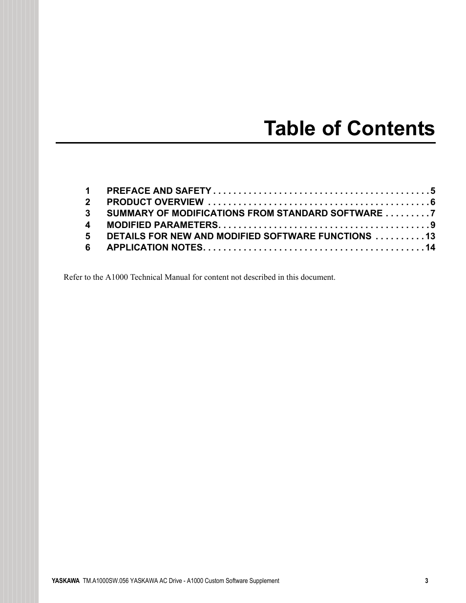 Yaskawa AC Drive - A1000 Option Hz High Frequency Custom User Manual | Page 3 / 18