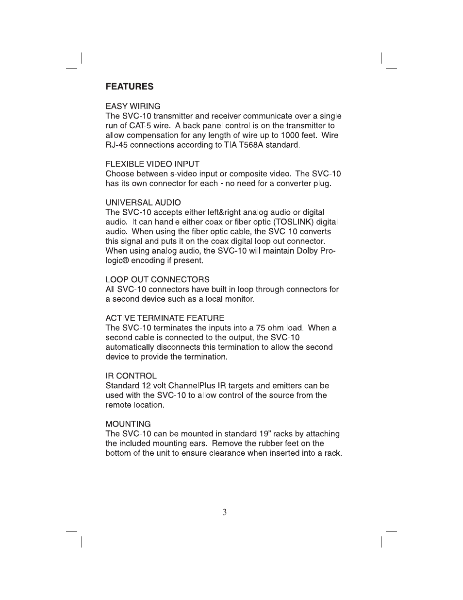 Channel Plus CHANNELPLUS SVC-10 User Manual | Page 3 / 8