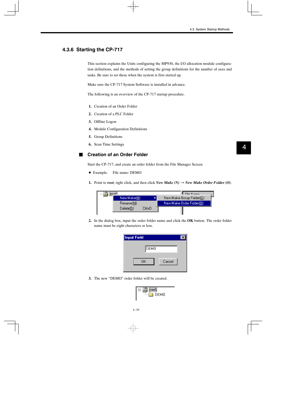 6 starting the cp-717 | Yaskawa MP930 User Manual | Page 141 / 338