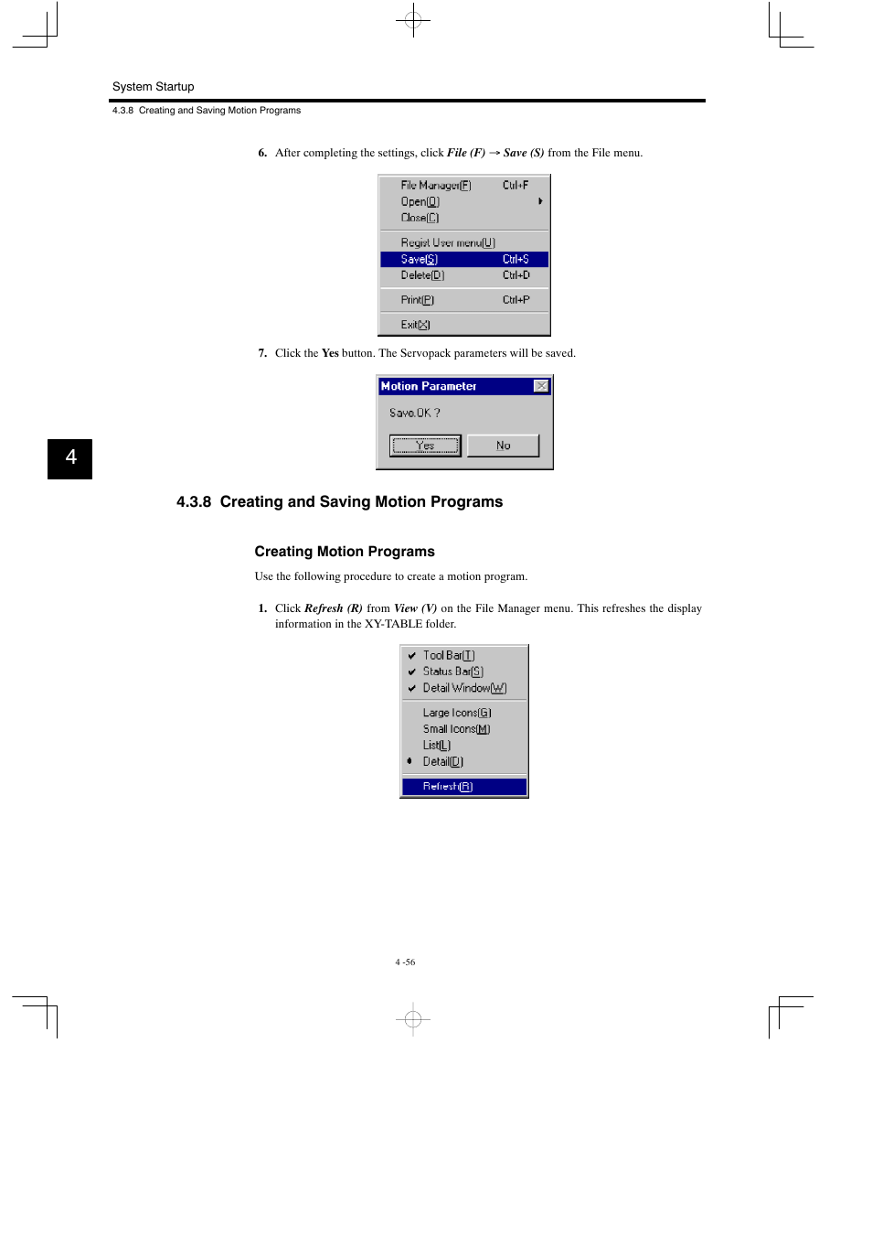 8 creating and saving motion programs | Yaskawa MP930 User Manual | Page 158 / 338