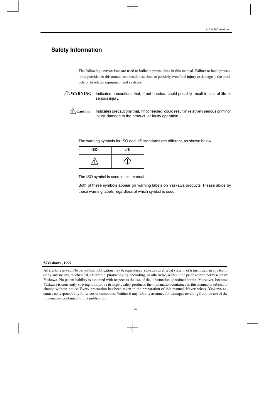 Safety information | Yaskawa MP930 User Manual | Page 2 / 338