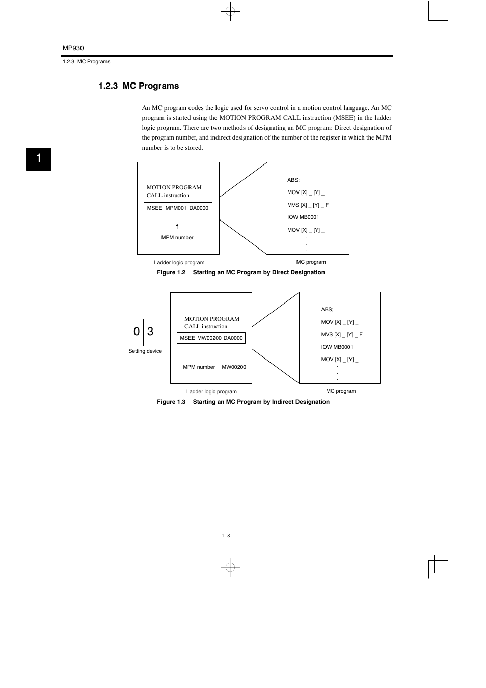 3 mc programs | Yaskawa MP930 User Manual | Page 20 / 338