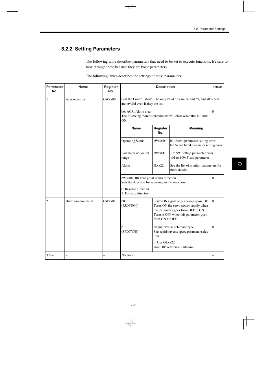 2 setting parameters | Yaskawa MP930 User Manual | Page 206 / 338