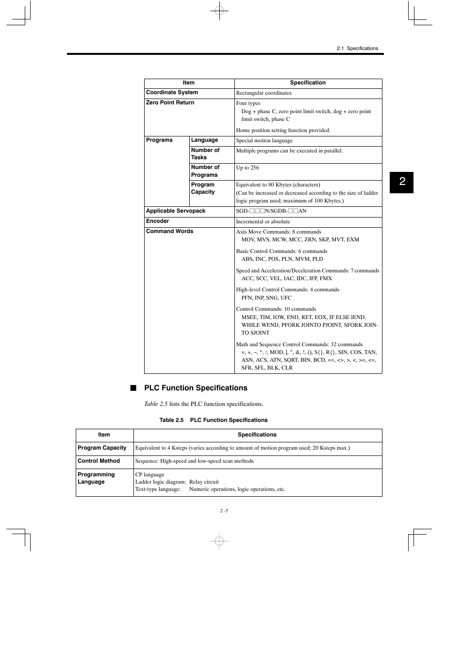 Jplc function specifications | Yaskawa MP930 User Manual | Page 30 / 338