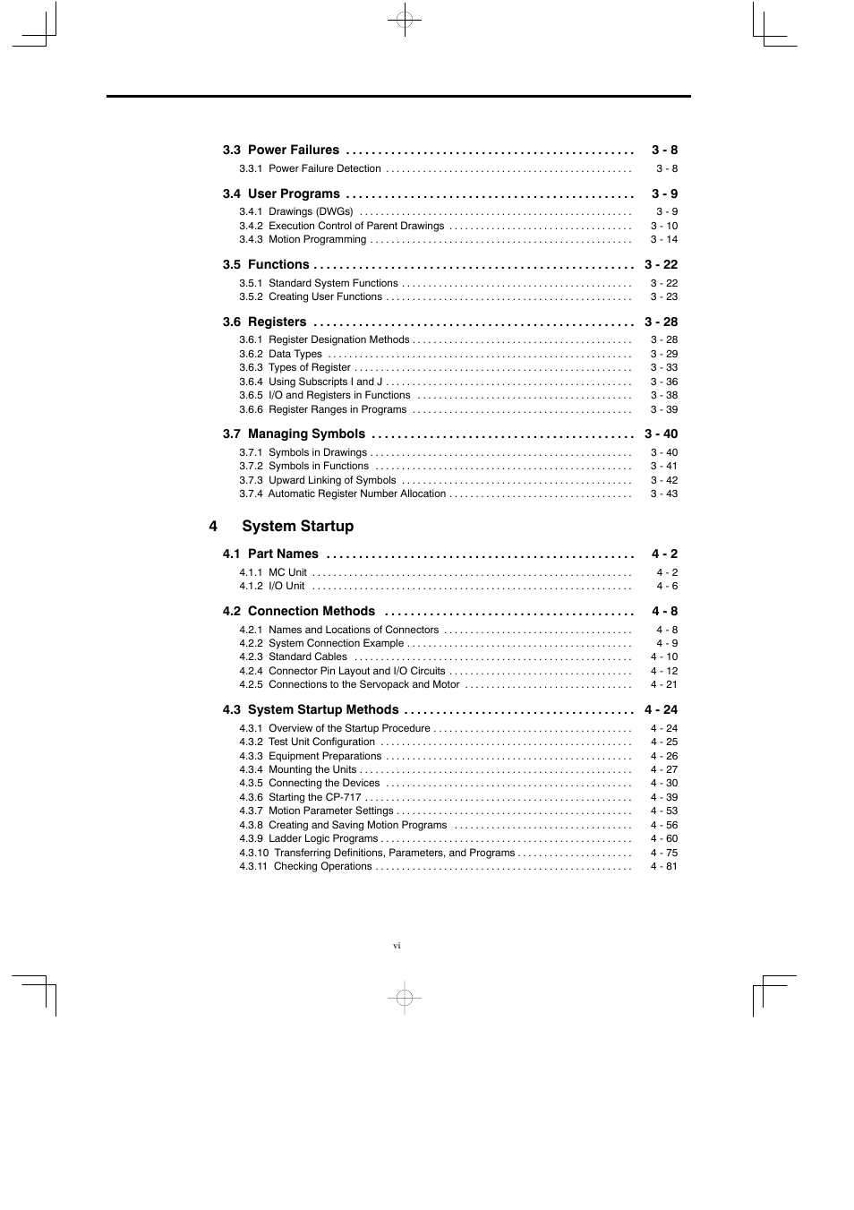 4system startup | Yaskawa MP930 User Manual | Page 5 / 338