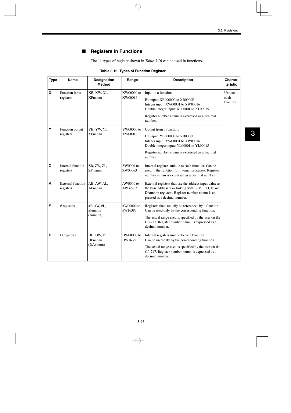 Jregisters in functions | Yaskawa MP930 User Manual | Page 94 / 338