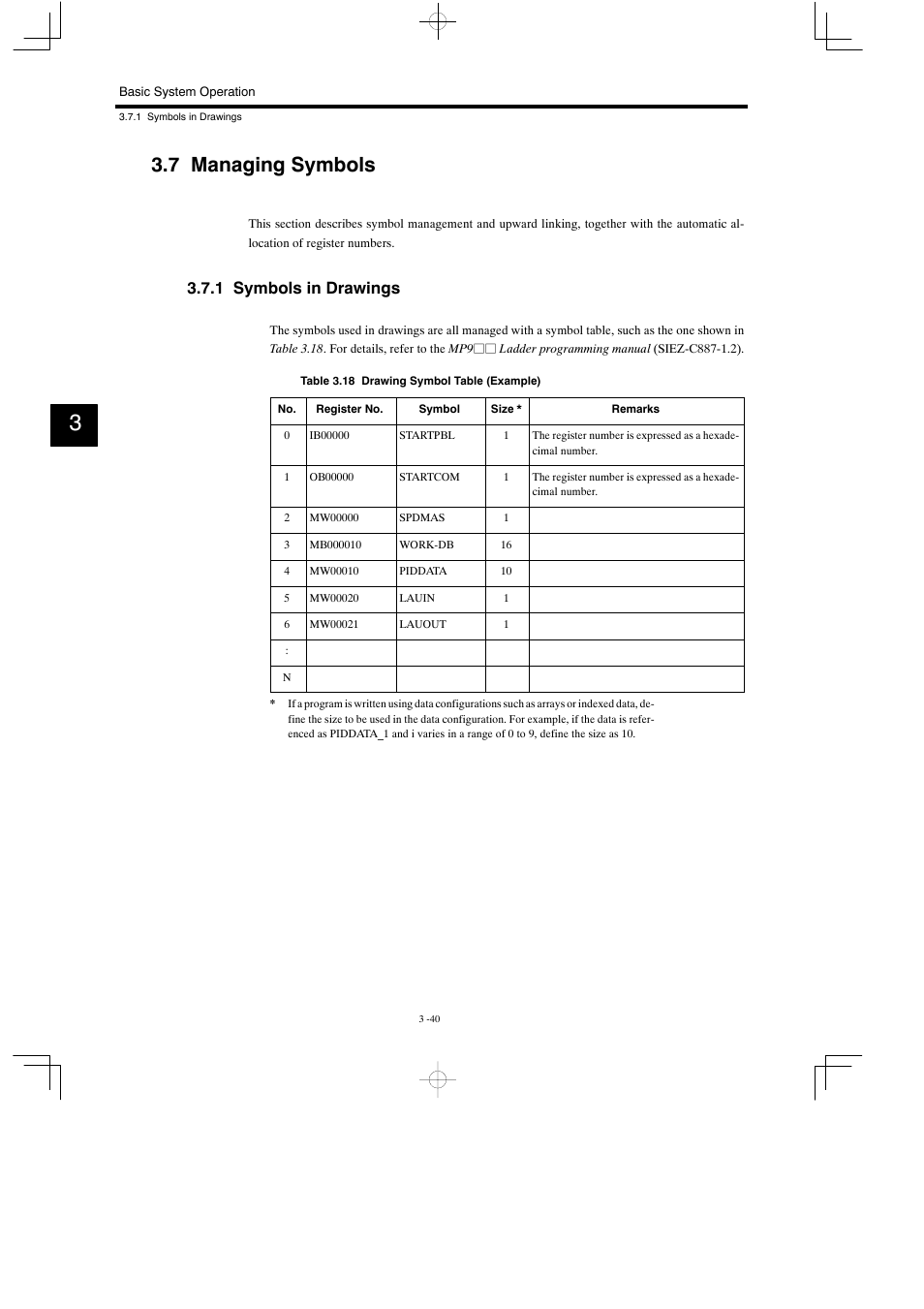 7 managing symbols, 1 symbols in drawings | Yaskawa MP930 User Manual | Page 99 / 338