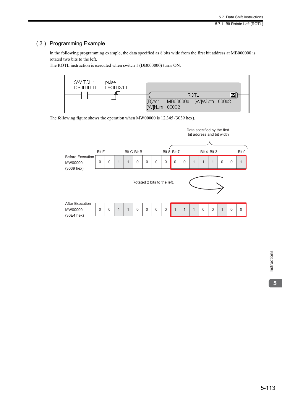 3 ) programming example | Yaskawa MP900 Series Ladder Programming Manual User Manual | Page 182 / 415