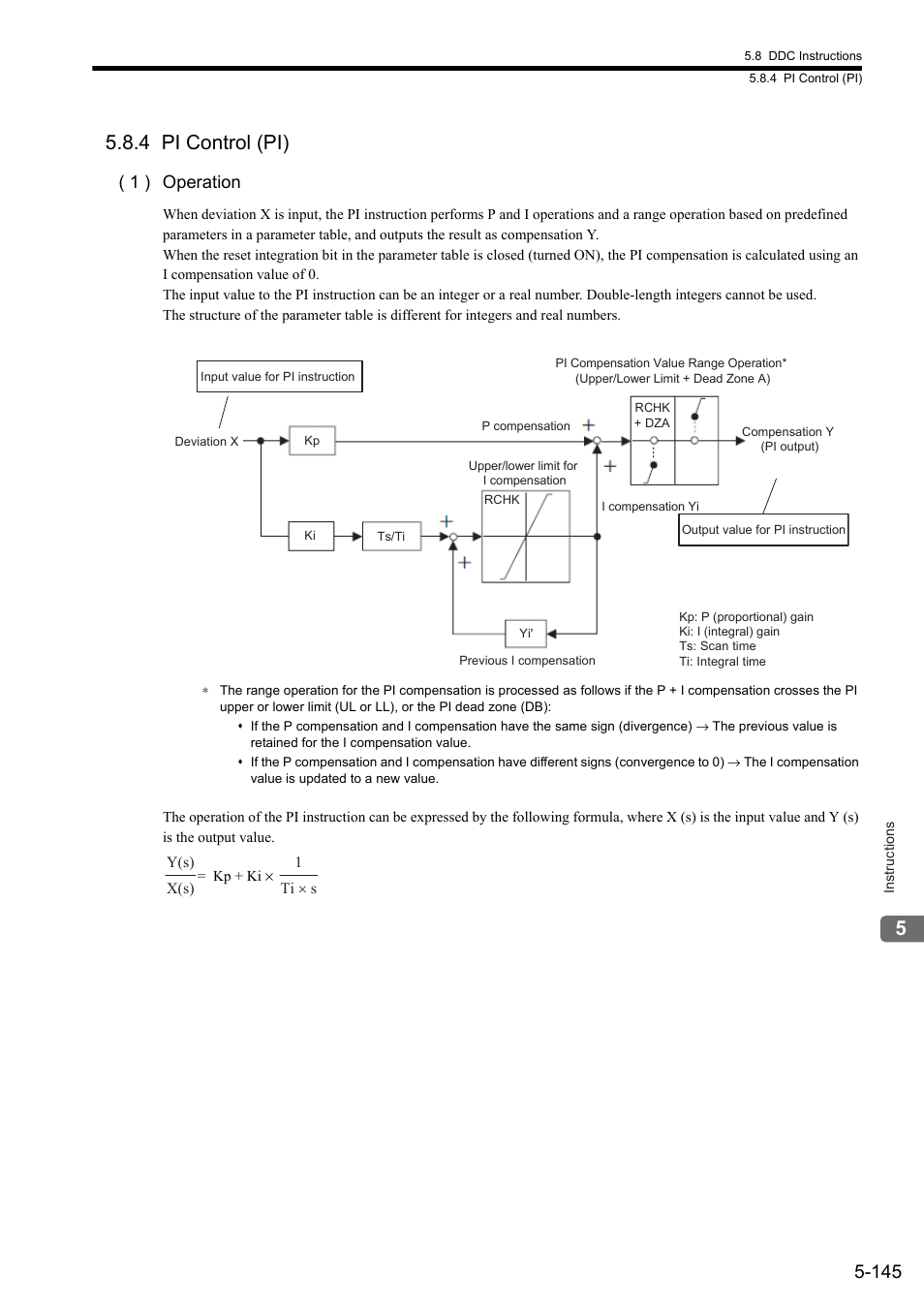 4 pi control (pi), 1 ) operation | Yaskawa MP900 Series Ladder Programming Manual User Manual | Page 214 / 415