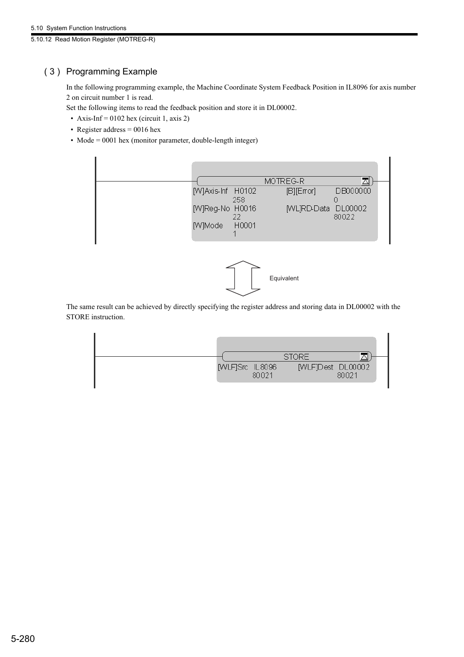 3 ) programming example | Yaskawa MP900 Series Ladder Programming Manual User Manual | Page 349 / 415