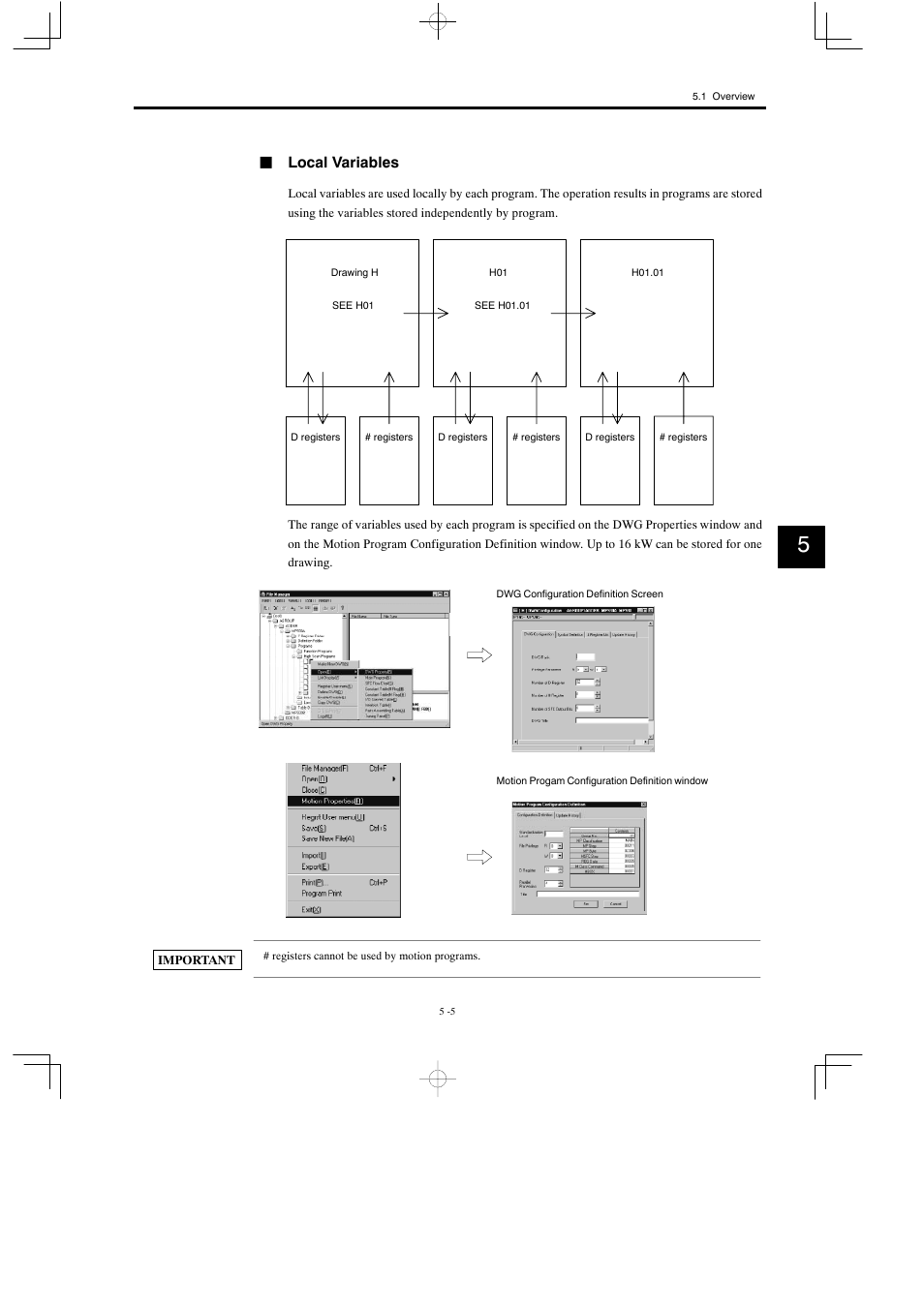 Jlocal variables | Yaskawa MP900 Series Motion Programming Manual User Manual | Page 175 / 211