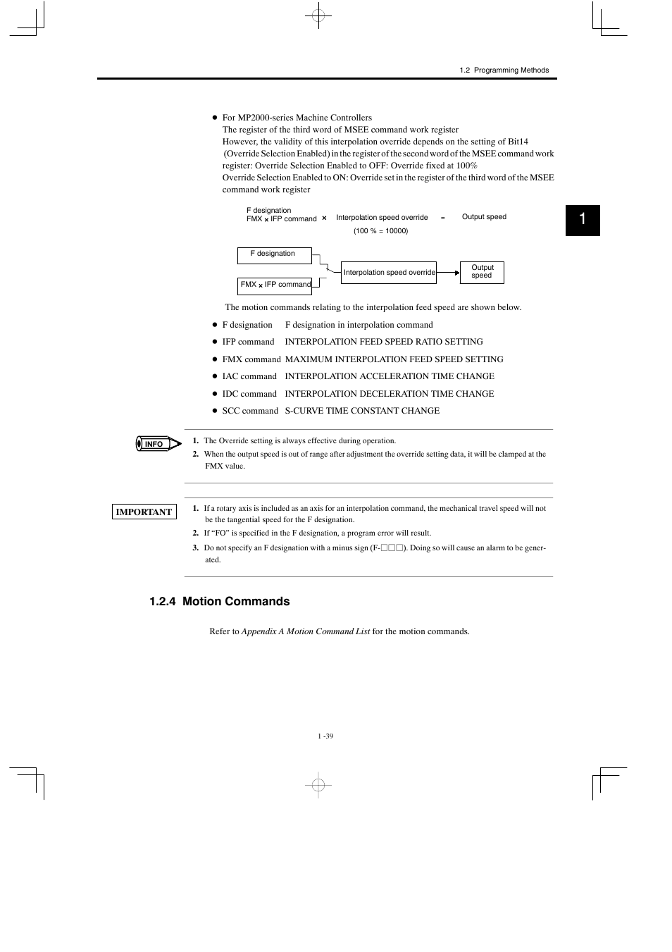 4 motion commands | Yaskawa MP900 Series Motion Programming Manual User Manual | Page 53 / 211
