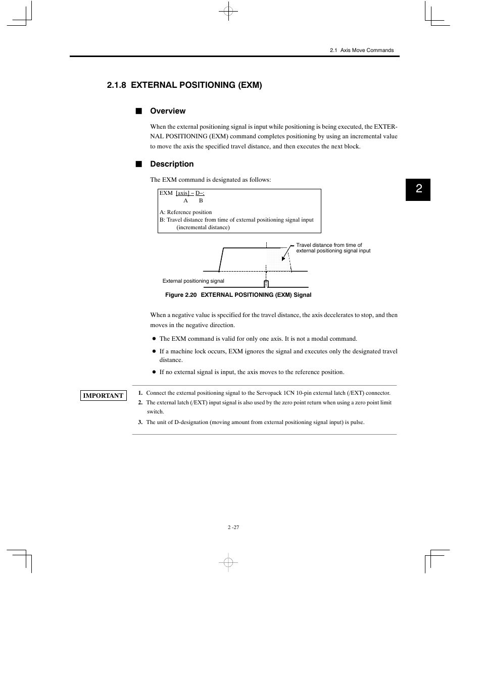 8 external positioning (exm) | Yaskawa MP900 Series Motion Programming Manual User Manual | Page 80 / 211