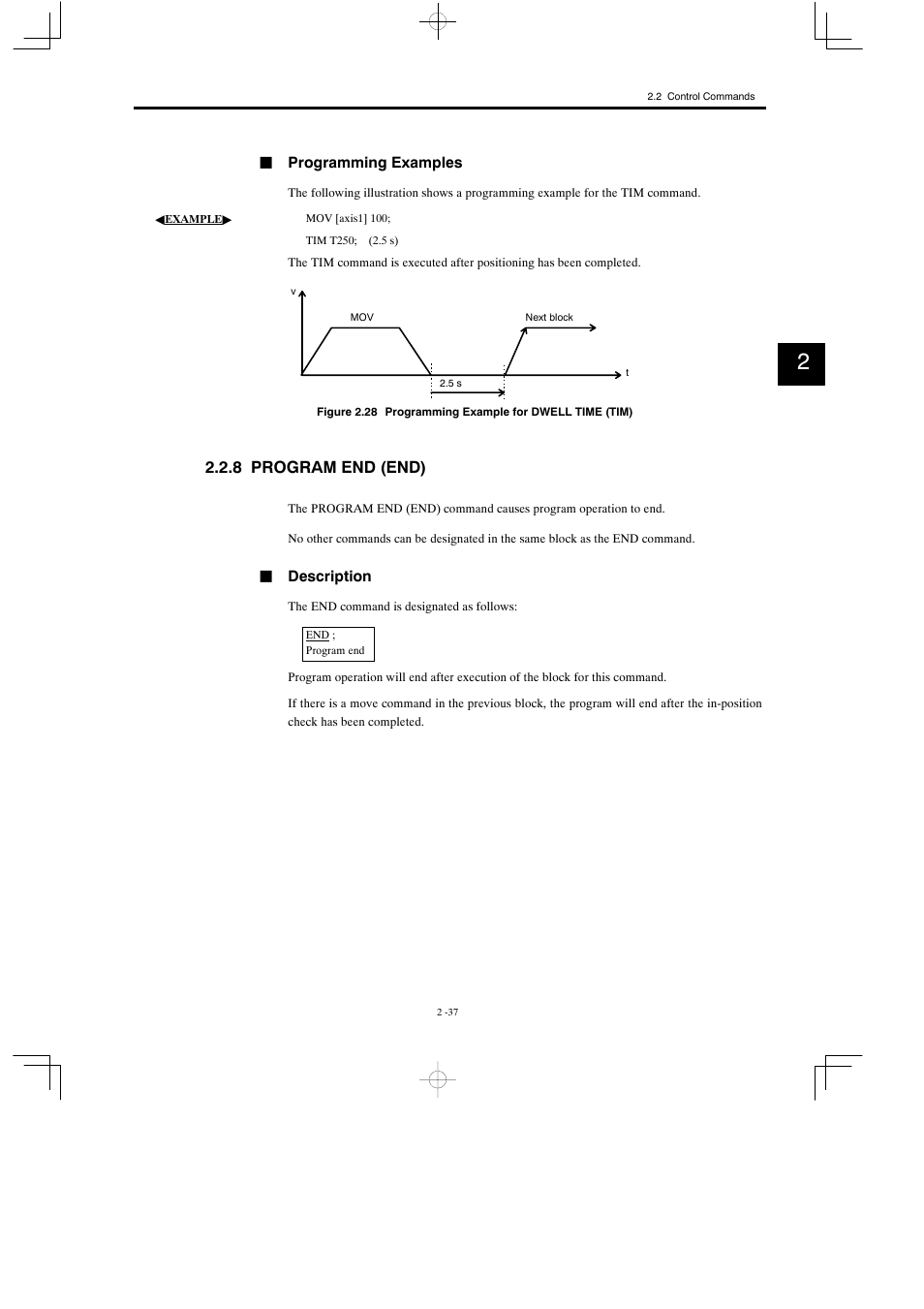 8 program end (end) | Yaskawa MP900 Series Motion Programming Manual User Manual | Page 90 / 211