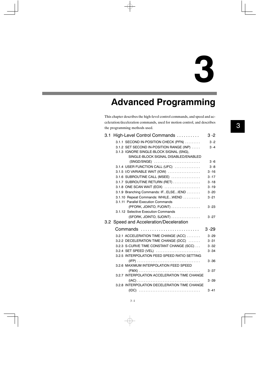 3 advanced programming, Advanced programming | Yaskawa MP900 Series Motion Programming Manual User Manual | Page 91 / 211